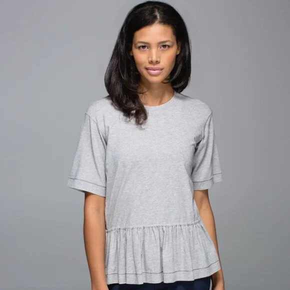 Cute Lululemon Peplum Top Tee - Picture 3 of 7